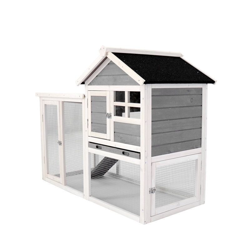 Cage à poules en bois de luxe, Gris