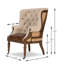 Welsh Leather Tufted Wingback Chair