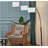 Arc-shaped floor lamp with drum lampshade