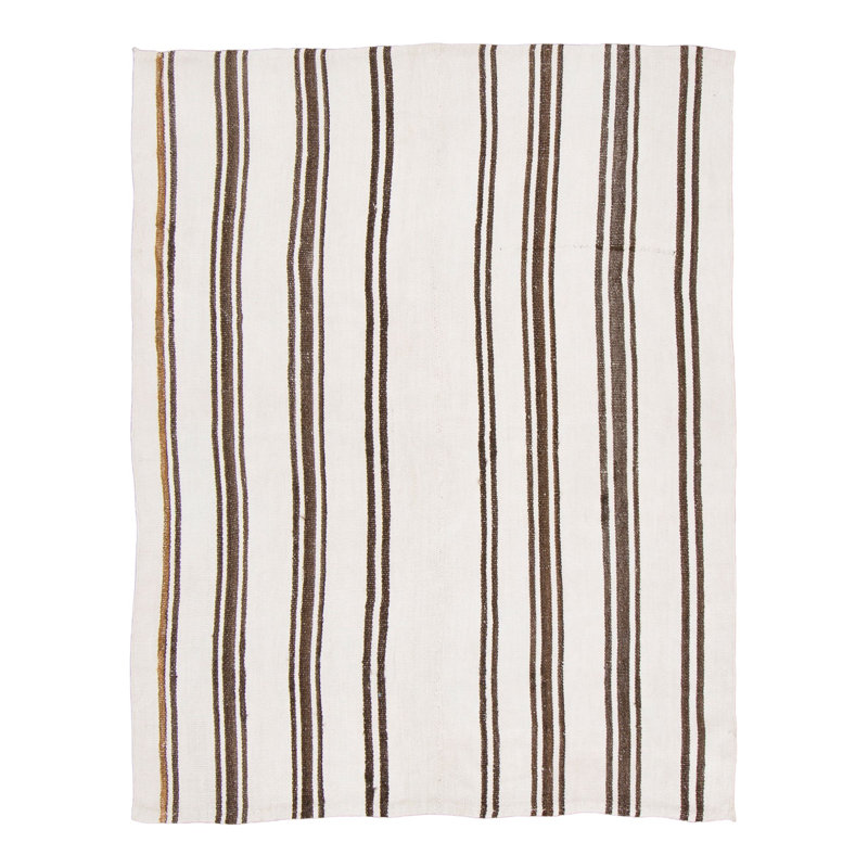 Handmade Geometric Area Rug, Beige
