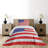 Farmhouse / Country Polyester Striped Coverlet-41886549
