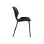 Pair of Aspen Carnaby Kitchen Chairs, Plastic Seat With Black Legs-563232349