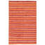 Tapis rouge/orange en laine noué à la main Smardale