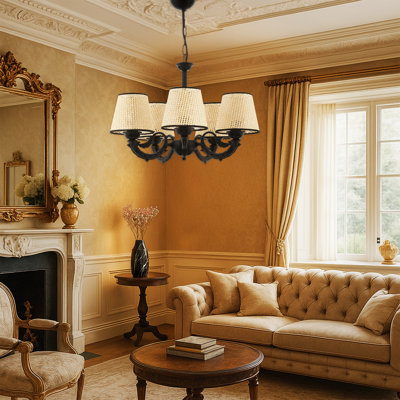 5 Lights Metal Body Classical Chandelier