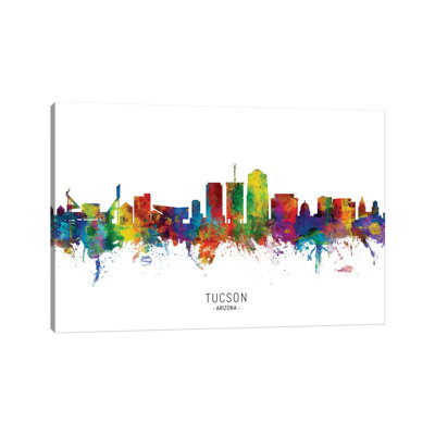 «Tucson Arizona Skyline» par Michael Tompsett, impression sur toile tendue