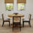 5-Piece Dining Set Mid-Century Modern Wooden Table & Upholstered Chair Set For Home, Kitchen, Dining Room-118350969-118350971-118350972
