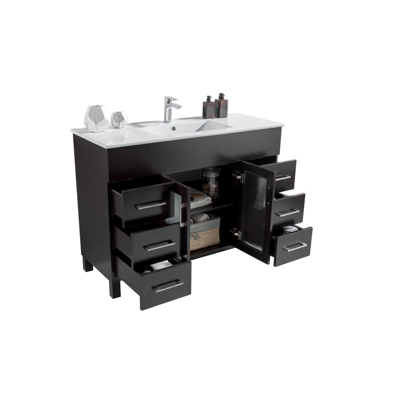 Ensemble de meuble-lavabo simple 47,64 ", Espresso