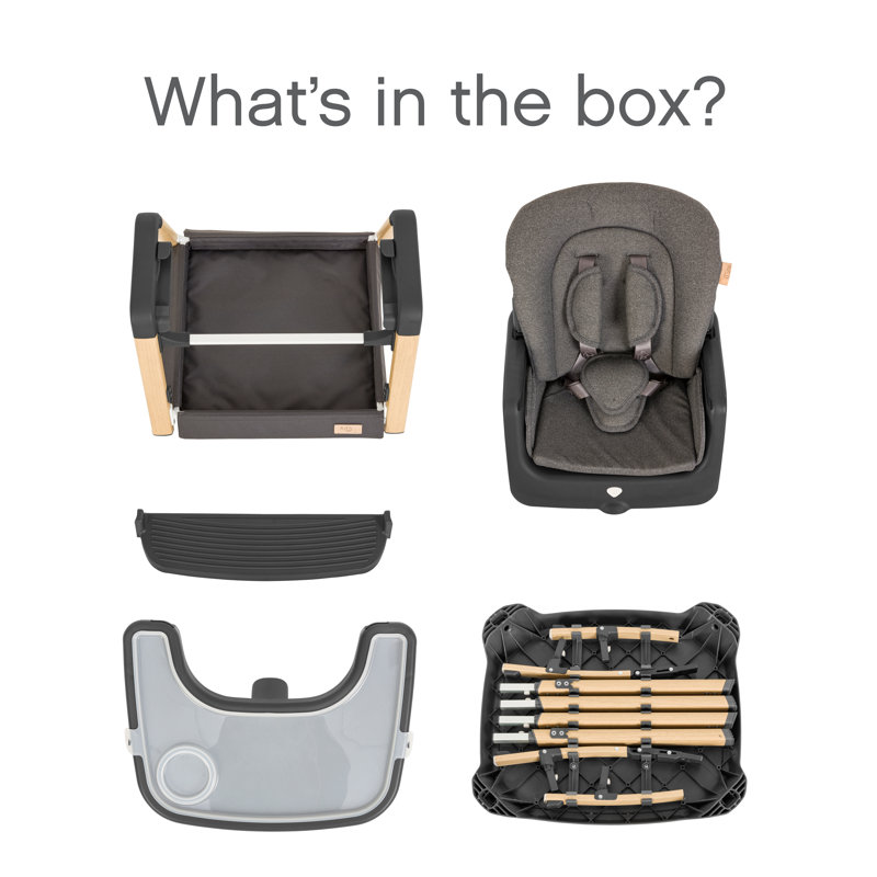 Tutti Bambini Nova High Chair , Grey/Oak