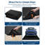 Tapis de garage 7 pi 9 po x 18 pi - PVC imperméable, antidérapant, bords surélevés, confinement de neige et de boue
