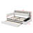 Upholstered Daybed with Storage Footstool, Shelves, Trundle, USB Charging & LED Light-1625701909