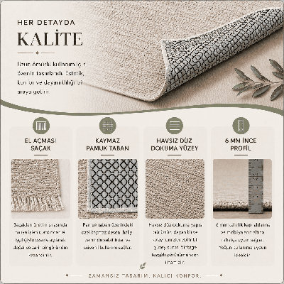 Geometric Cotton and Chenille Flatweave Area Rug