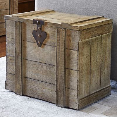 Medium Antiqued Decorative Trunk