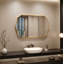 Miroir festonné miroir mural irrégulier Miroirs rectangulaires uniques pour salle de bain ， Hall d'entrée-626097267-626097265