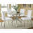 Isolde Chrome 41" Dining Table