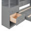 Lit escamotable double pleine grandeur avec tablettes et lumières DEL-242181488-242181489