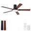 Ventilateur de plafond encastré noir 52 pouces Mordern-1207026139