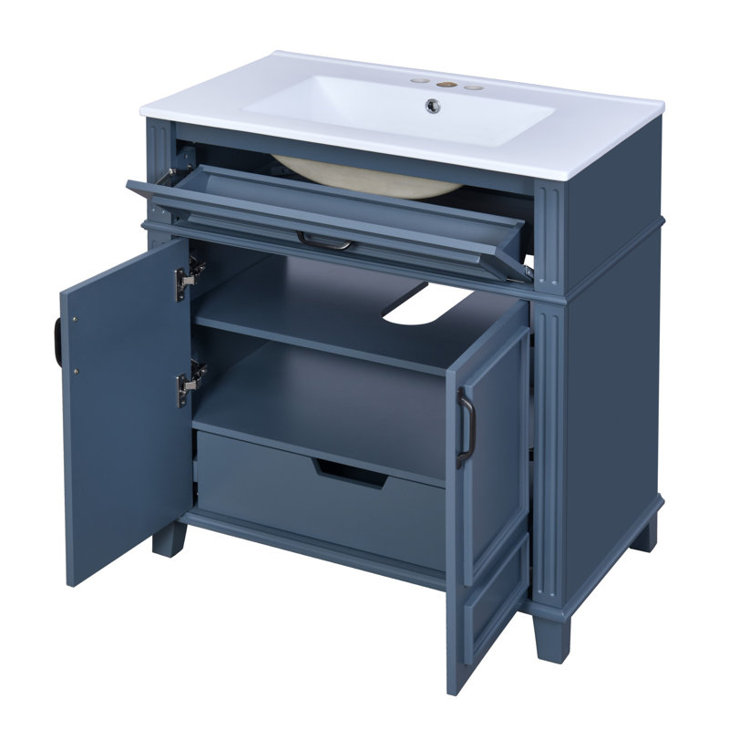 Meuble-lavabo 30 po avec lavabo en céramique