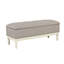 Banc de rangement capitonné