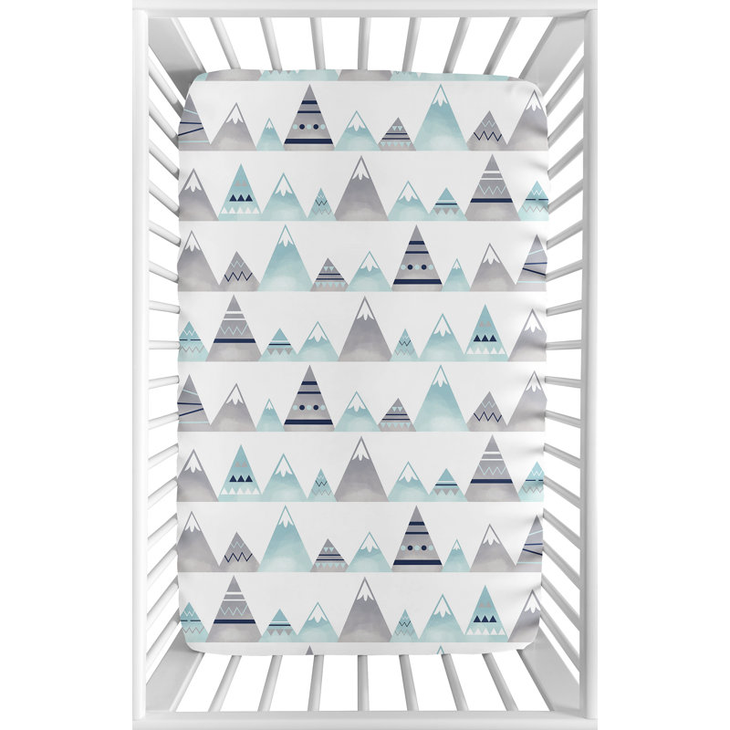 Mini drap-housse pour lit de bébé Mountains