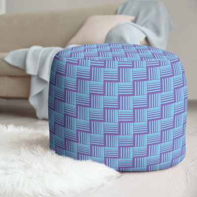 repose-pieds à rayures classic basketweave