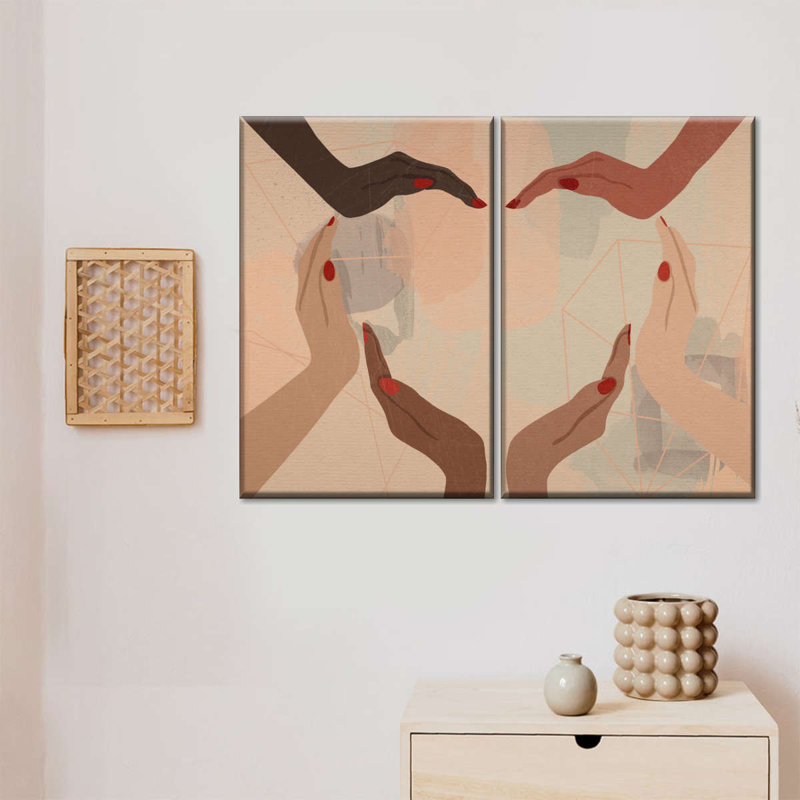 «Diversity Heart», reproduction sur toile, H 12 po x l 17 po x P 1 po