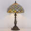 Lampe de table en verre teinté Tiffany