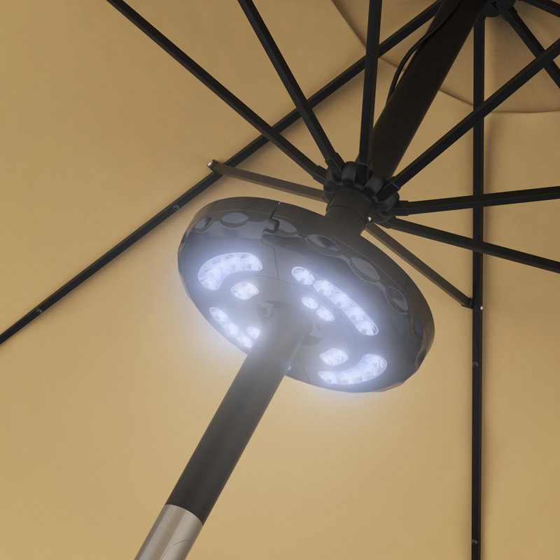 Hartzog Patio Umbrella Light with 28 LEDs and 3 Brightness Modes - Battery-Operated LED Outdoor Lighting with USB Charging Cord by Pure Garden