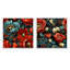 Manervia - Ensemble de 2 collages carrés floraux-101860581-101860576
