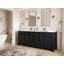 Boîte de rangement de 84 po Jenniferlynn X P 22 po Meuble-lavabo double D-475401383
