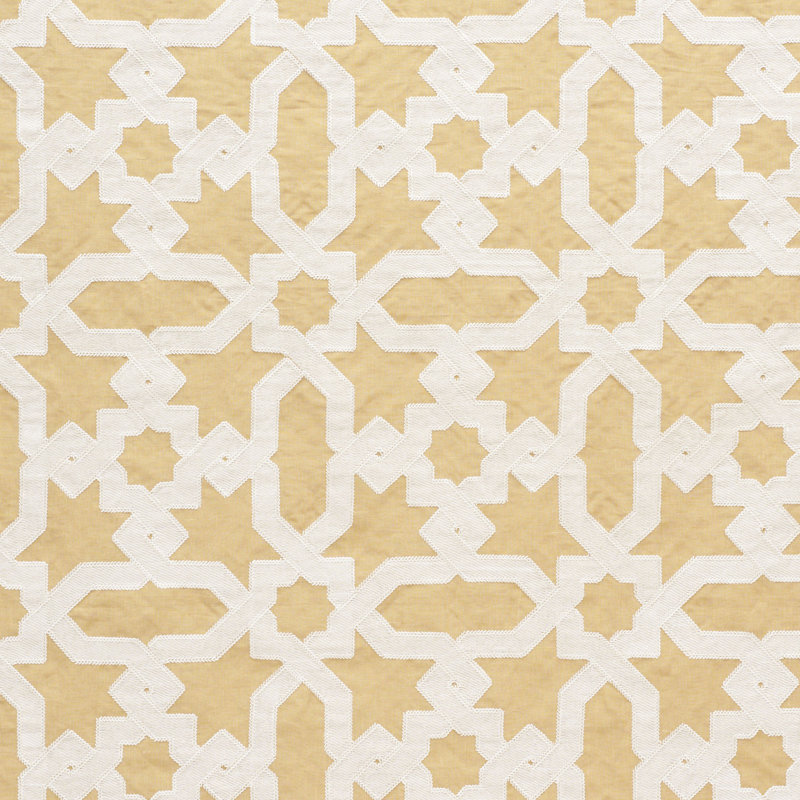 Tissu de broderie Cordoba, Ocre