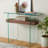 Kayley 39.4'' Glass Top Console Table-594979246