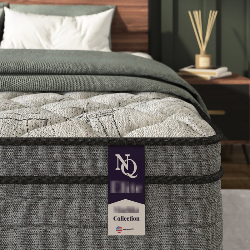 Matelas pleine grandeur en mousse viscoélastique gélifiée rafraîchissante de 12 pouces, choix, soulagement, faible transfert de mouvement, eau, convient pour un cadre de base réglable