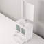 Meuble-lavabo blanc en céramique avec robinet et miroir l 28 po x H 32 po - P 30 po 18,25 po avec robinet inclus