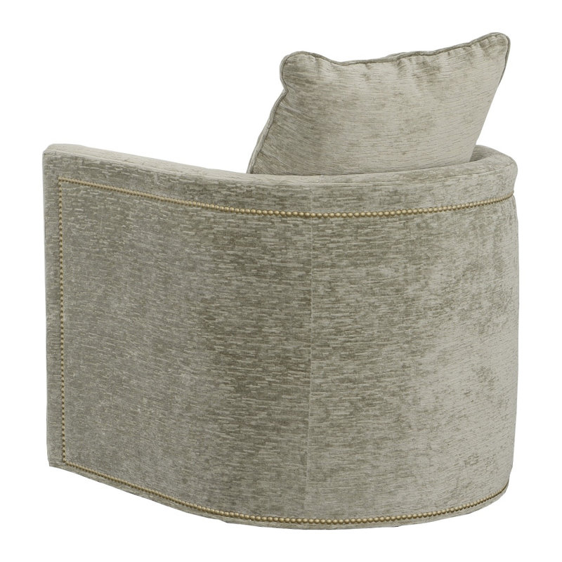 Christine Swivel Armchair, Small Aged Bronze, 3152 Putty