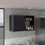 Wall Storage Cabinet 24" H, Two Internal Shelves, Two External Storage Shelves, One Door