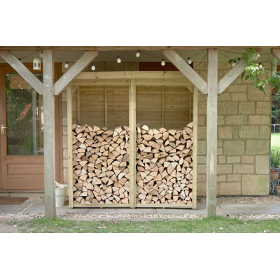 182.2cm W x 87cm D Wood Log Store