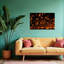 Lanterns The Night Dreamy Peaceful Abstract Landscape Nature Wall Art Print by Vichaya - Wrapped Canvas Print-1584454202