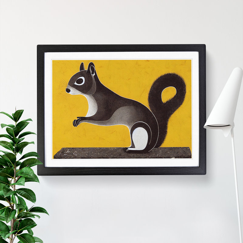 Squirrel Abstract - Framed Print