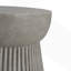 Table d'appoint d'extérieur en béton léger avec design de sablier, parfaite pour la décoration de patio et de jardin-126605028-126605029