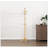 Natural Finish Classic Coat Rack With 10 Hooks, Durable Solid Wood Entryway Organizer For Home Furniture