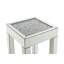Table de bout carrée avec plateau en verre trempé Prosperie Glam
