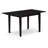 3 Piece Dining Room Furniture Set Contains a Rectangle Butterfly Leaf Kitchen Table and 2 Shitake Linen Fabric Upholstered Chairs, Black-357682417-357682419-358068742