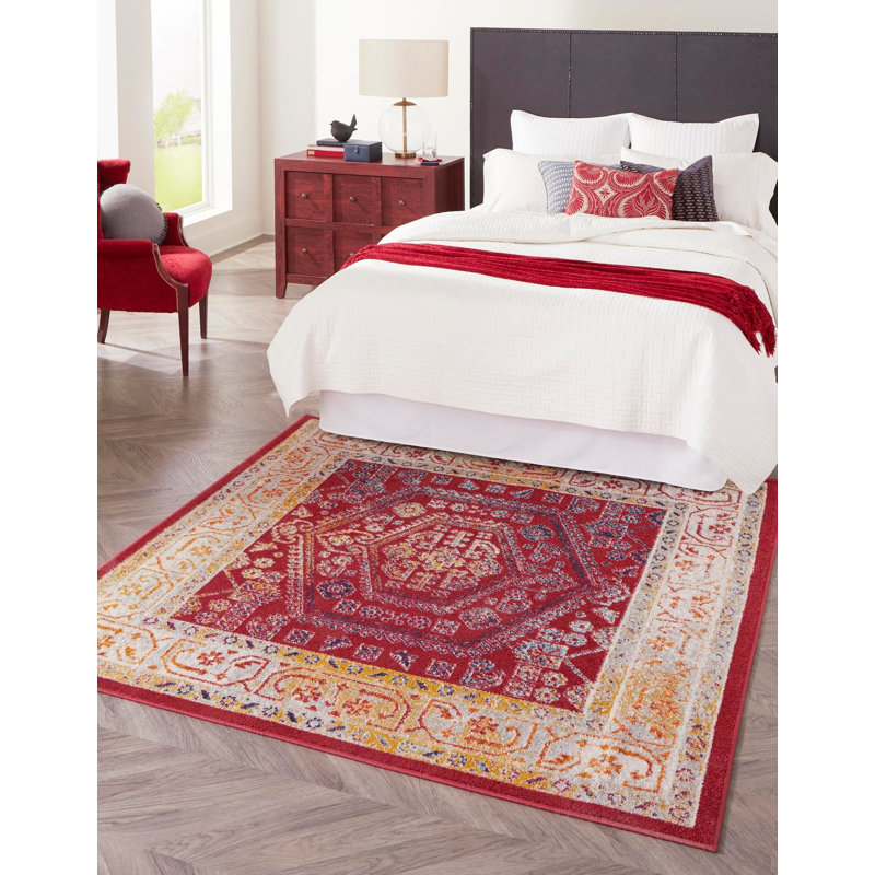 Milojica Oriental Indoor Rug, Square 6'