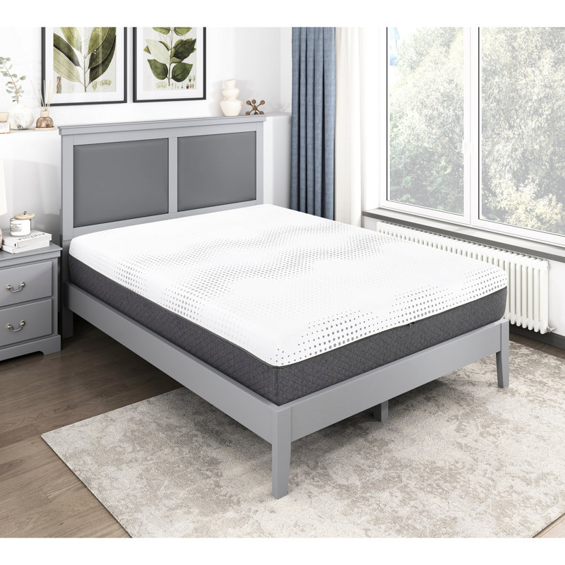 Très grand matelas 12 po - Gel de thé - Pochettes en mousse