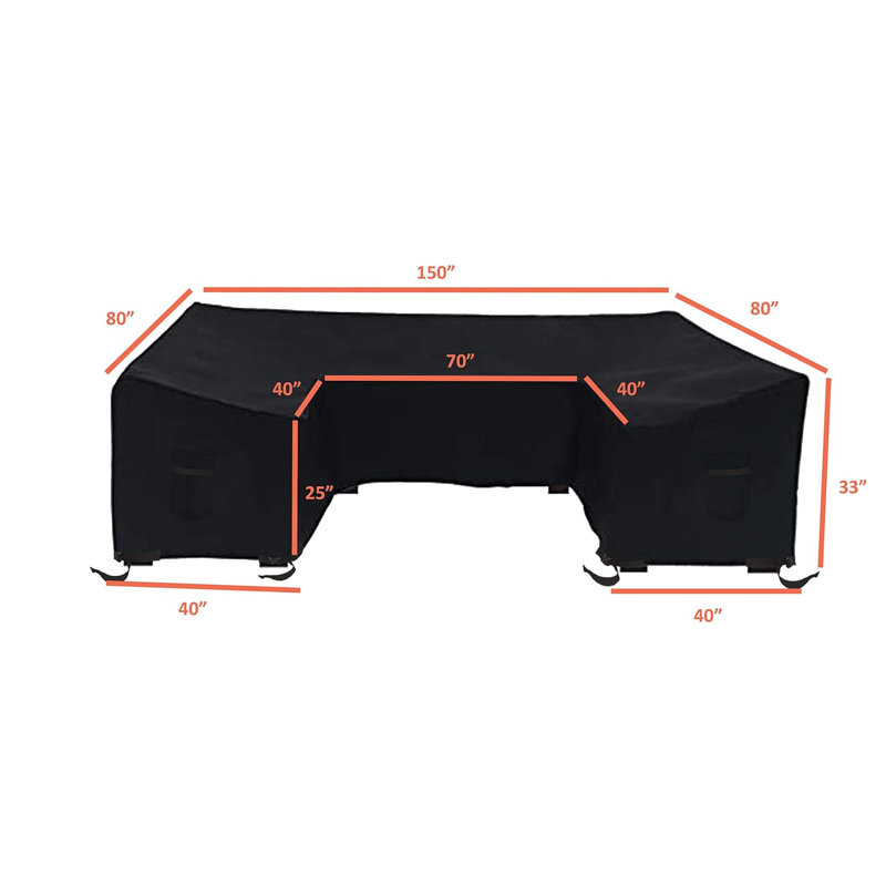 Outdoor Cover, 83.8cm H x 381cm W x 101.6cm D