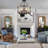 6 - Light Dimmable Drum Chandelier