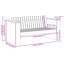 134 cm W Patio Sofa-115309241