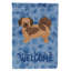Caniche en polyester à 2 côtés 40 x 28 po standard welcome drapeau maison-957492892