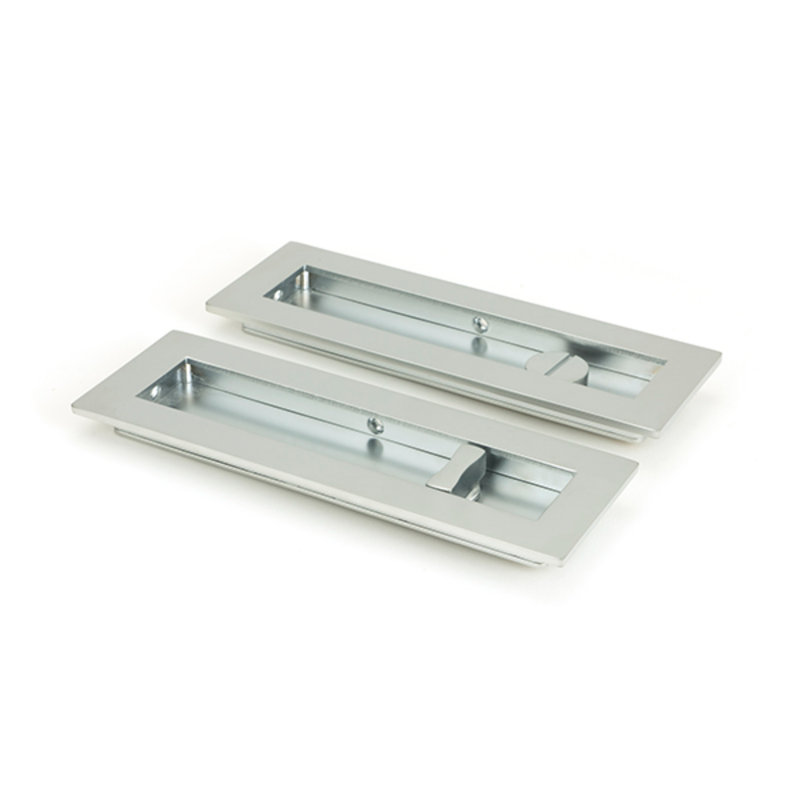 Door accessory, Satin Chrome, 17.5cm H x 6cm W x 1.3cm D