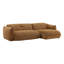 Sonique Chaise Sectional Caramel LAF-877822482